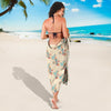 Mermaid Girl With Fish Design Print Sarong Pareo Wrap