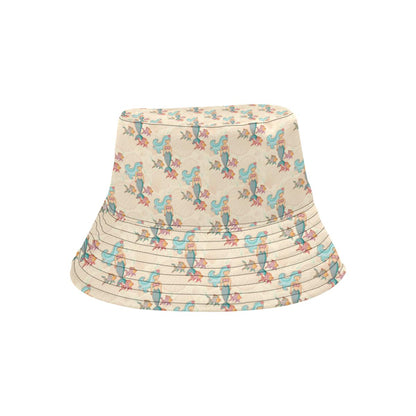 Mermaid Girl With Fish Design Print Unisex Bucket Hat