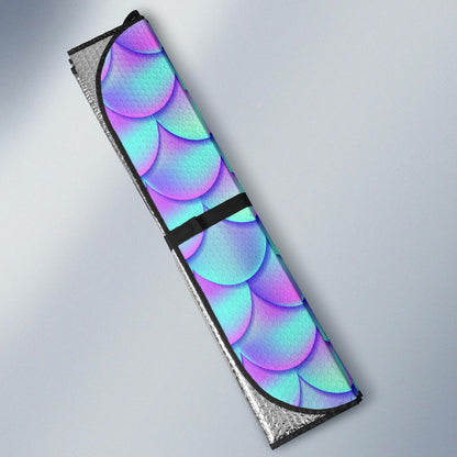 Mermaid Tail Design Print Pattern Car Sun Shade For Windshield