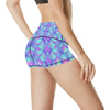 Mermaid Tail Design Print Pattern High Waisted Spandex Shorts-JTAMIGO.COM