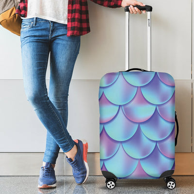Mermaid Tail Design Print Pattern Luggage Cover Protector