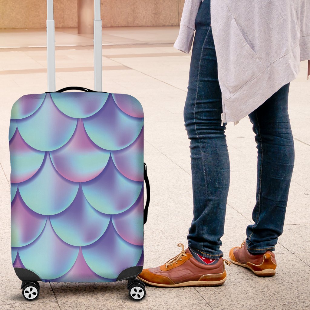 Mermaid Tail Design Print Pattern Luggage Cover Protector