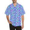 Mermaid Tail Design Print Pattern Men Aloha Hawaiian Shirt