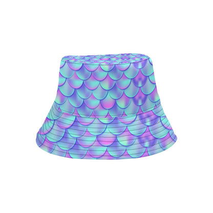 Mermaid Tail Design Print Pattern Unisex Bucket Hat