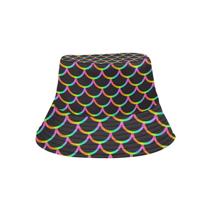 Mermaid Tail Rainbow Design Print Unisex Bucket Hat