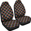 Mermaid Tail Rainbow Design Print Universal Fit Car Seat Covers
