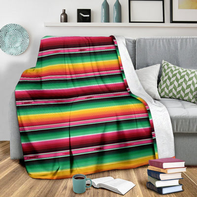 Mexican Blanket Classic Print Pattern Fleece Blanket