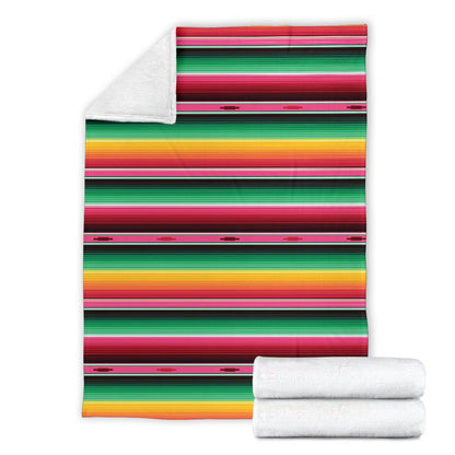 Mexican Blanket Classic Print Pattern Fleece Blanket