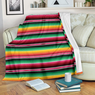 Mexican Blanket Classic Print Pattern Fleece Blanket