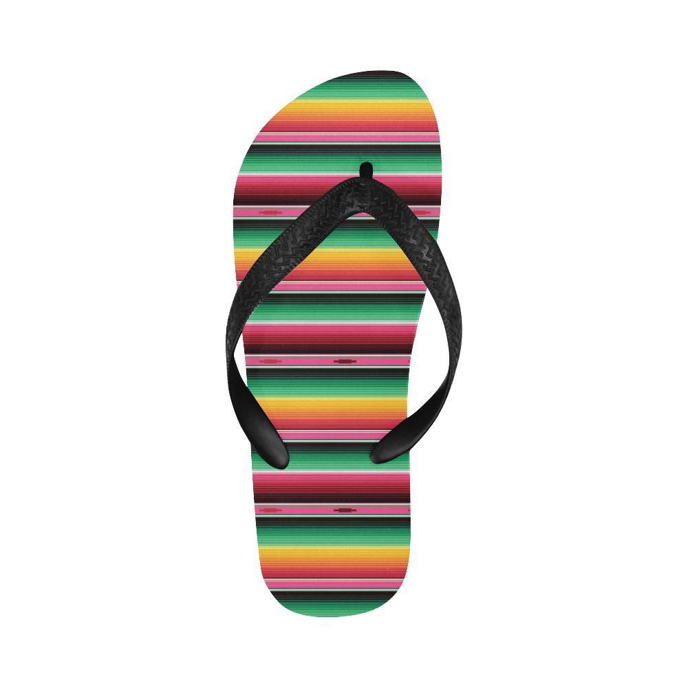 Mexican Blanket Classic Print Pattern Flip Flops-JTAMIGO.COM