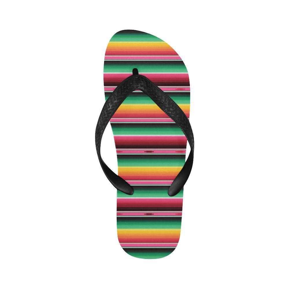 Mexican Blanket Classic Print Pattern Flip Flops-JTAMIGO.COM