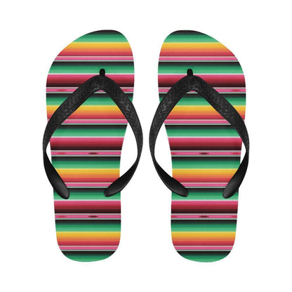 Mexican Blanket Classic Print Pattern Flip Flops-JTAMIGO.COM