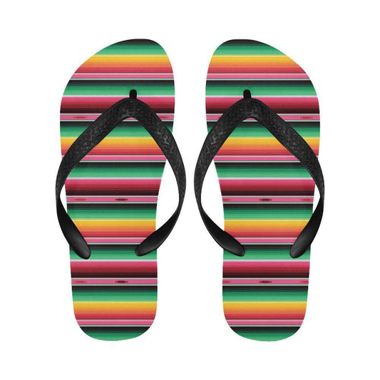 Mexican Blanket Classic Print Pattern Flip Flops-JTAMIGO.COM