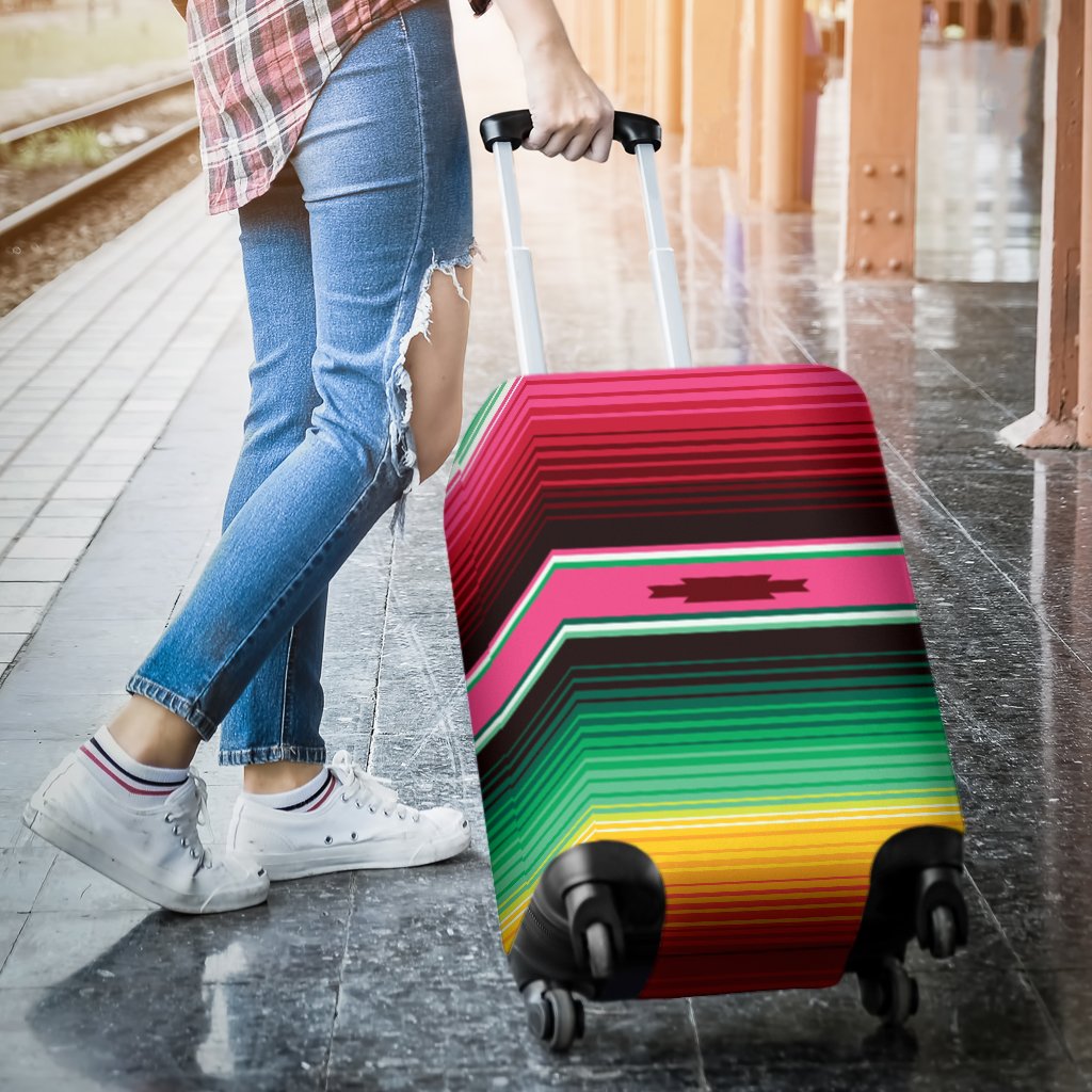 Mexican Blanket Classic Print Pattern Luggage Cover Protector