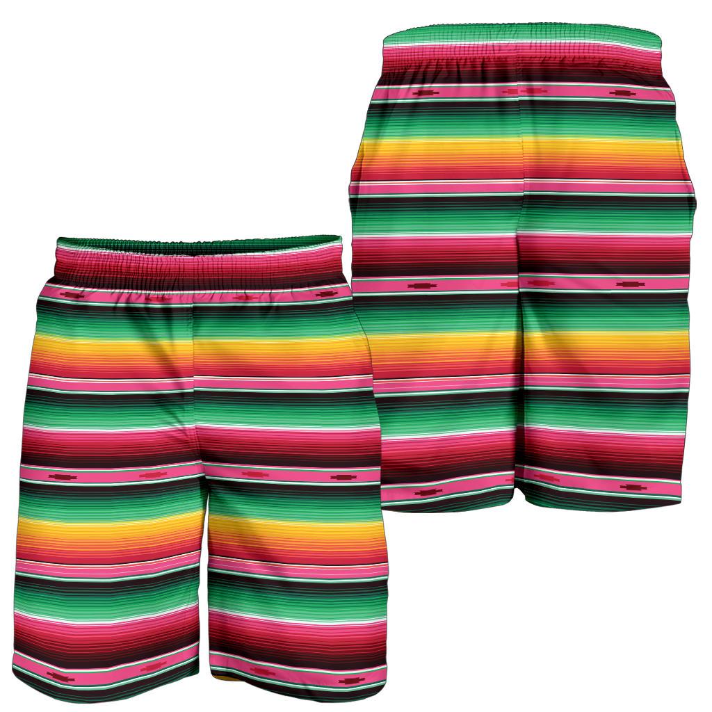 Mexican Blanket Classic Print Pattern Mens Shorts-JTAMIGO.COM
