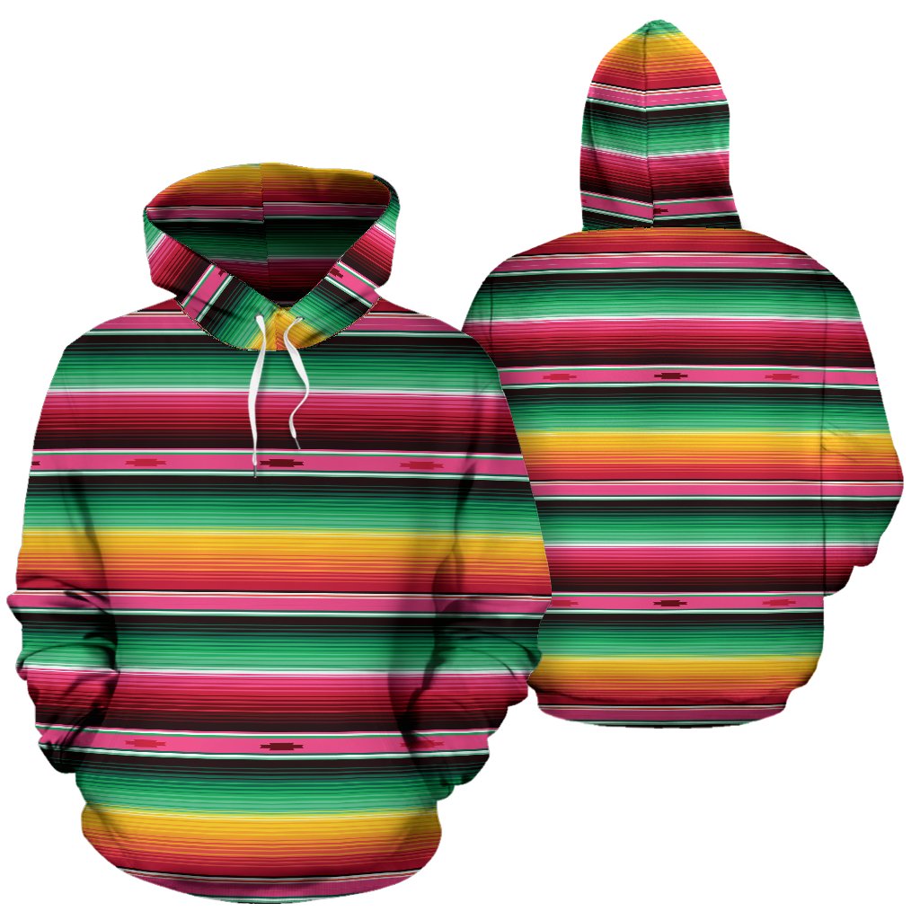 Mexican Blanket Classic Print Pattern Pullover Hoodie