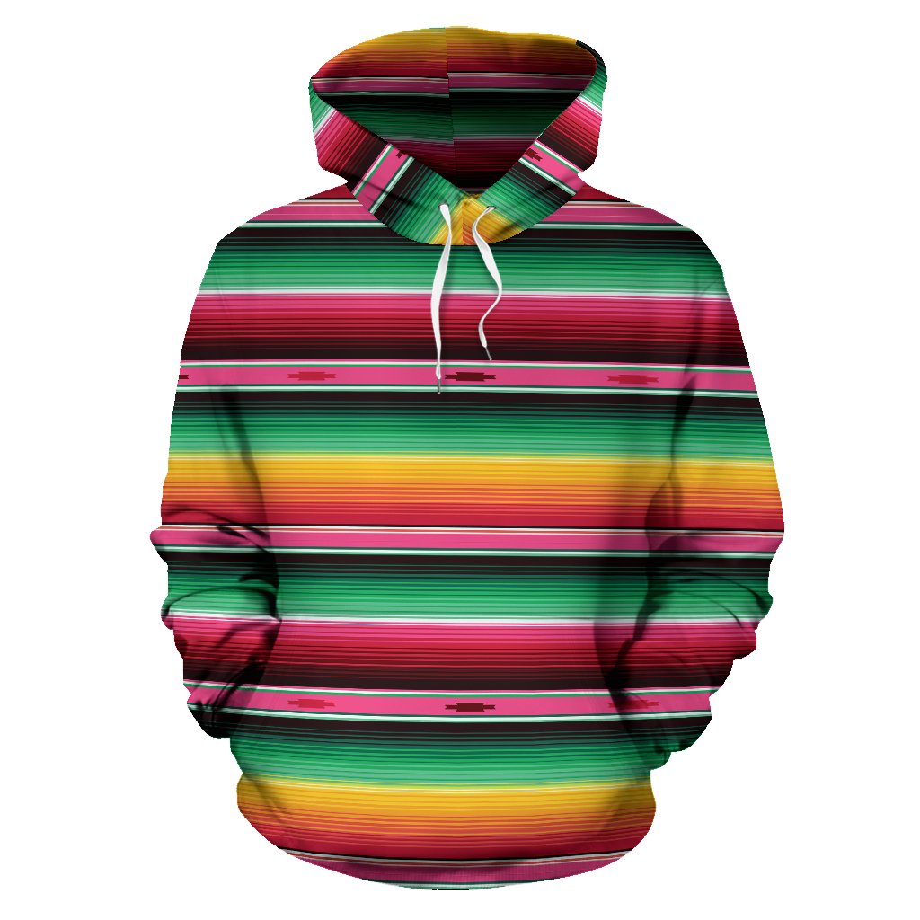 Mexican Blanket Classic Print Pattern Pullover Hoodie