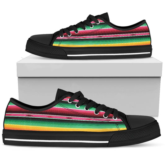 Mexican Blanket Classic Print Pattern Women Low Top Shoes