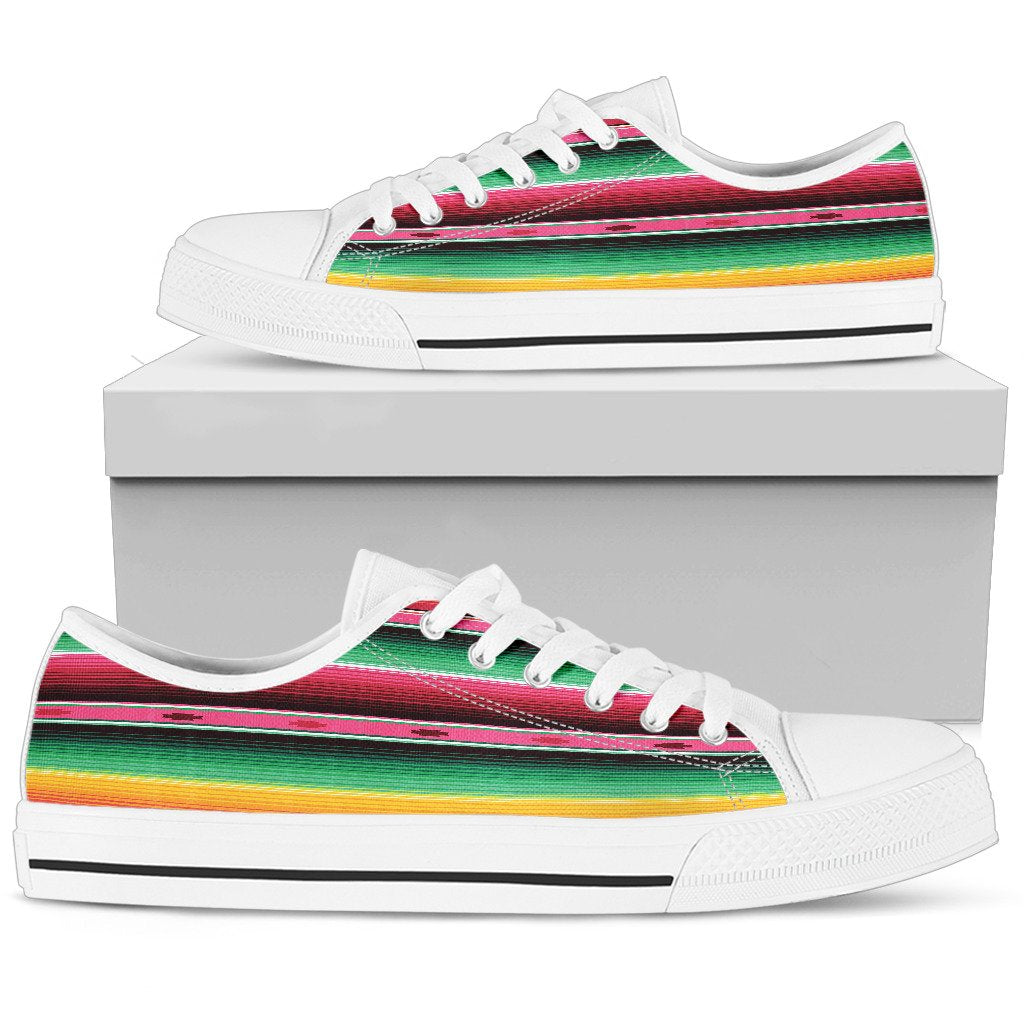 Mexican Blanket Classic Print Pattern Women Low Top Shoes