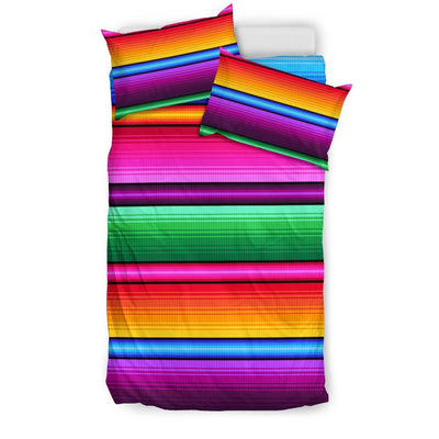 Mexican Blanket Colorful Print Pattern Duvet Cover Bedding Set