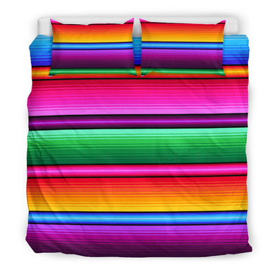 Mexican Blanket Colorful Print Pattern Duvet Cover Bedding Set