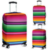Mexican Blanket Colorful Print Pattern Luggage Cover Protector