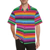 Mexican Blanket Colorful Print Pattern Men Aloha Hawaiian Shirt