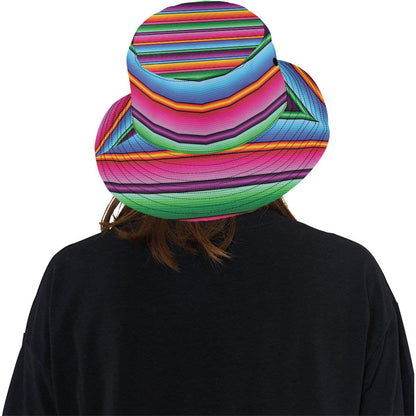 Mexican Blanket Colorful Print Pattern Unisex Bucket Hat