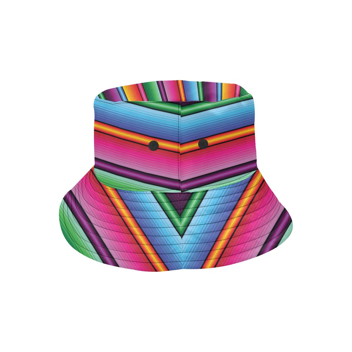 Mexican Blanket Colorful Print Pattern Unisex Bucket Hat