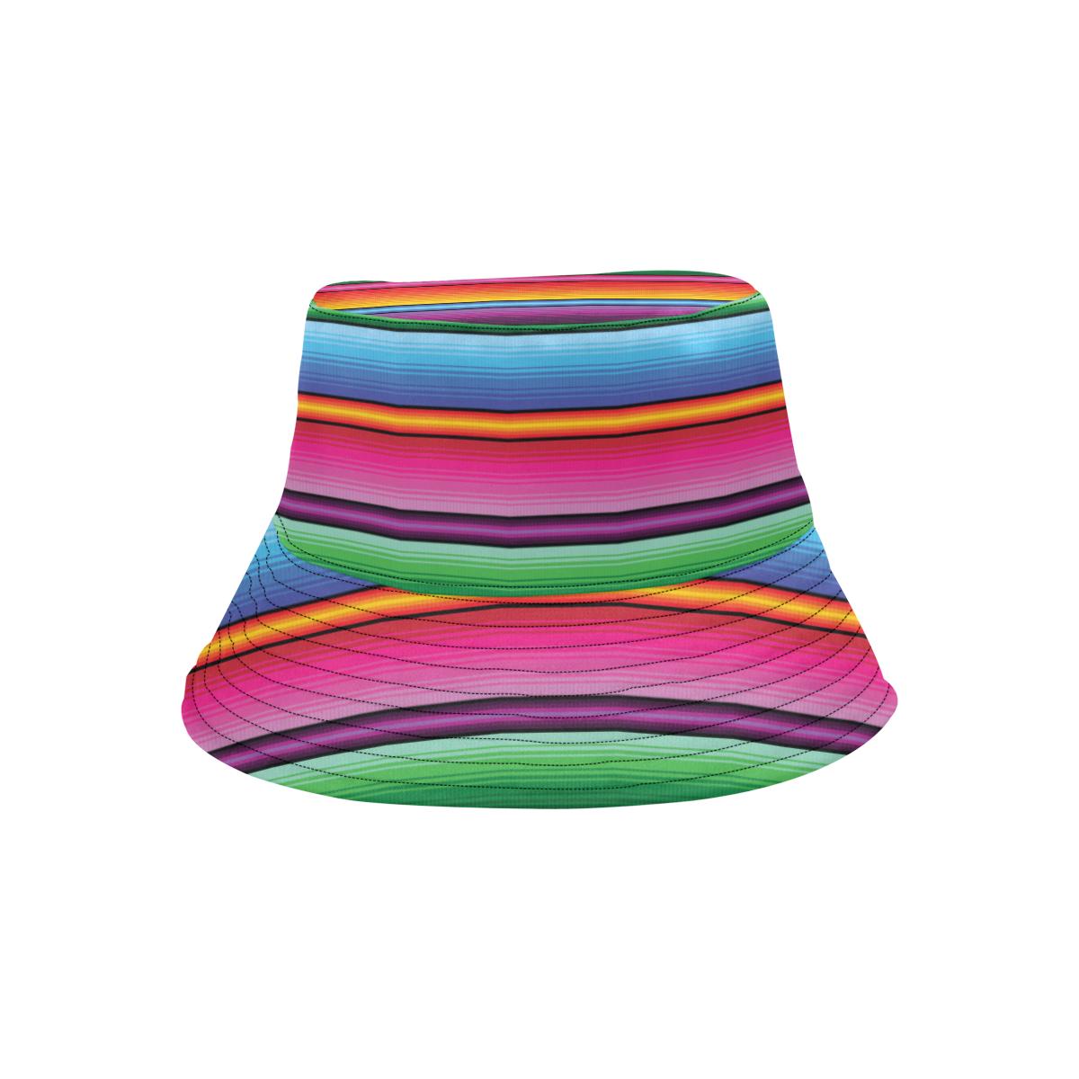 Mexican Blanket Colorful Print Pattern Unisex Bucket Hat