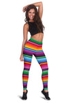 Mexican Blanket Colorful Print Pattern Women Leggings