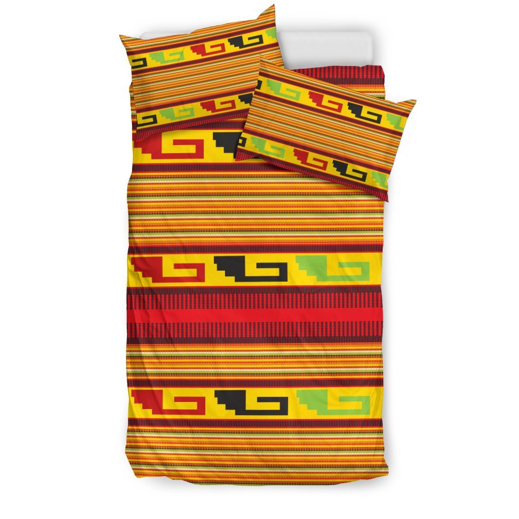 Mexican Blanket Ornament Print Pattern Duvet Cover Bedding Set