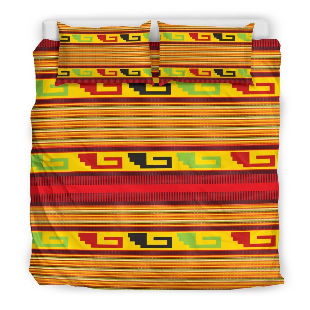 Mexican Blanket Ornament Print Pattern Duvet Cover Bedding Set