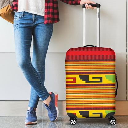 Mexican Blanket Ornament Print Pattern Luggage Cover Protector