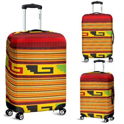 Mexican Blanket Ornament Print Pattern Luggage Cover Protector