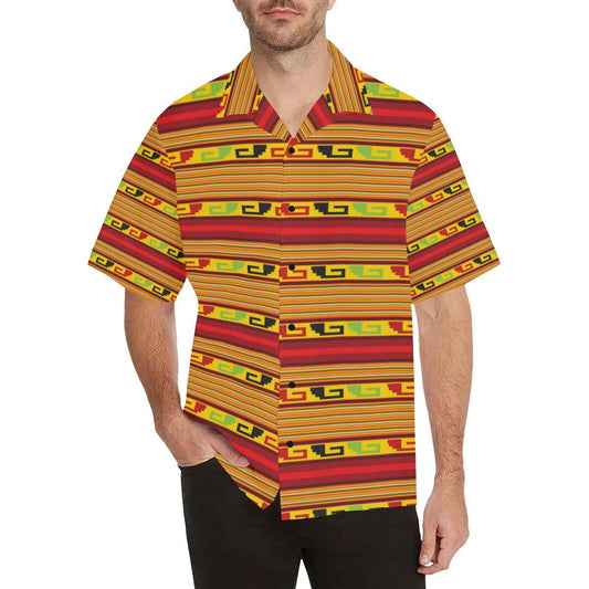 Mexican Blanket Ornament Print Pattern Men Aloha Hawaiian Shirt