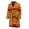 Mexican Blanket Ornament Print Pattern Men Bath Robe-JTAMIGO.COM