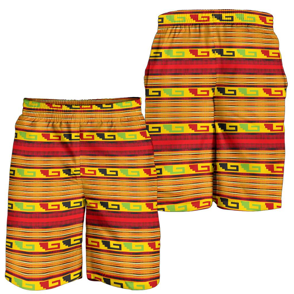 Mexican Blanket Ornament Print Pattern Mens Shorts-JTAMIGO.COM