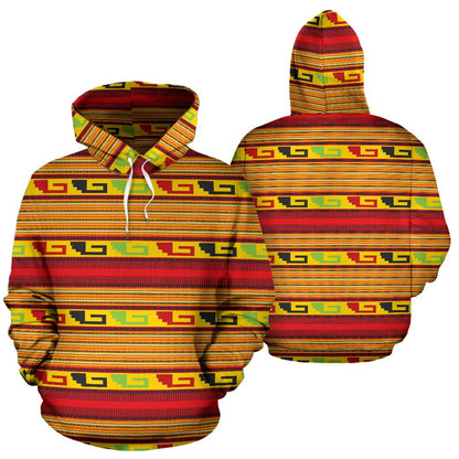 Mexican Blanket Ornament Print Pattern Pullover Hoodie