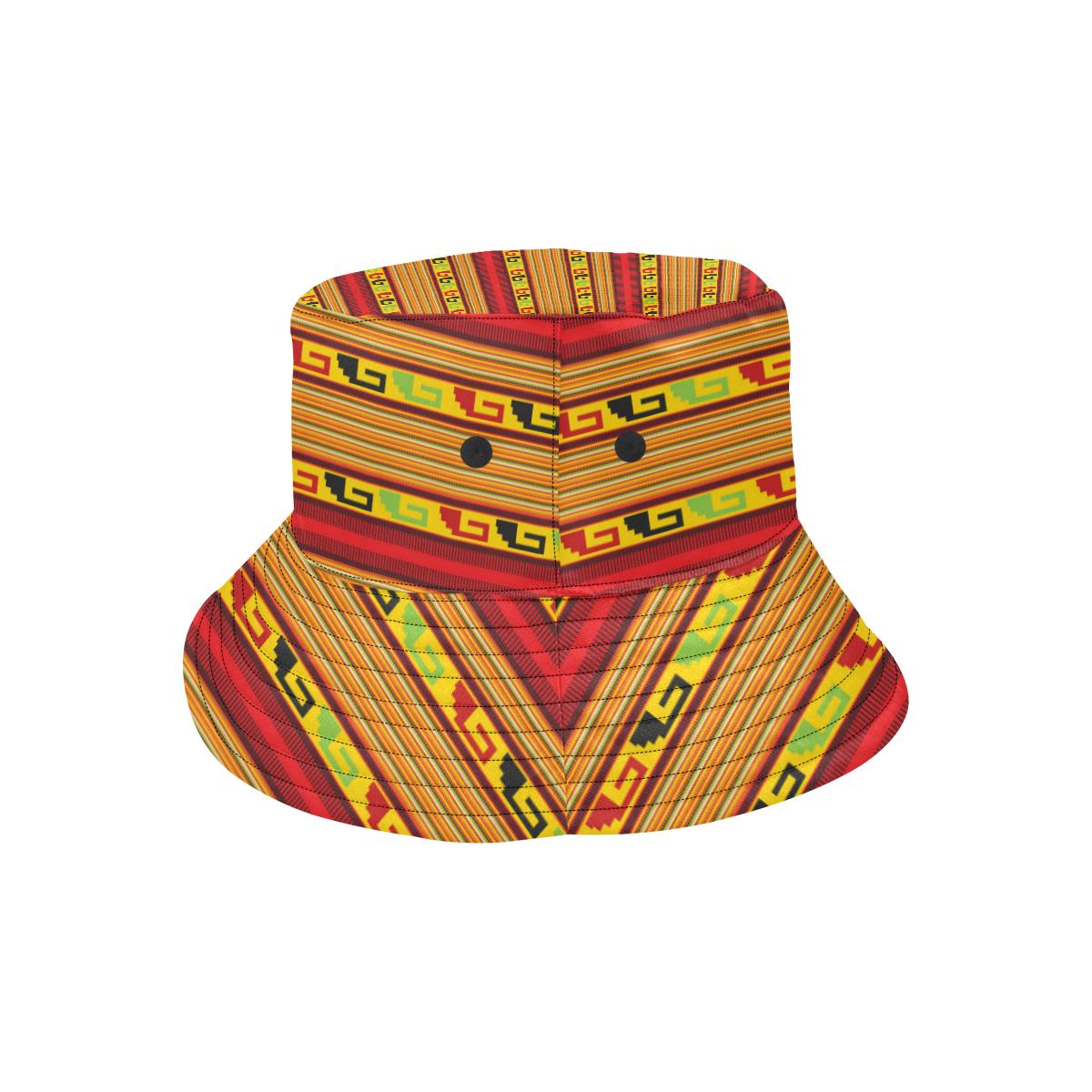 Mexican Blanket Ornament Print Pattern Unisex Bucket Hat