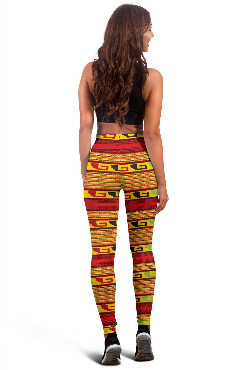 Mexican Blanket Ornament Print Pattern Women Leggings