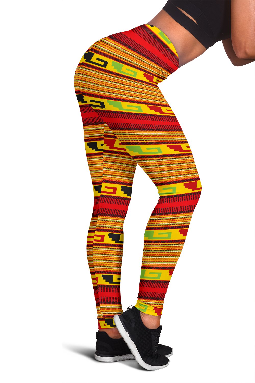 Mexican Blanket Ornament Print Pattern Women Leggings