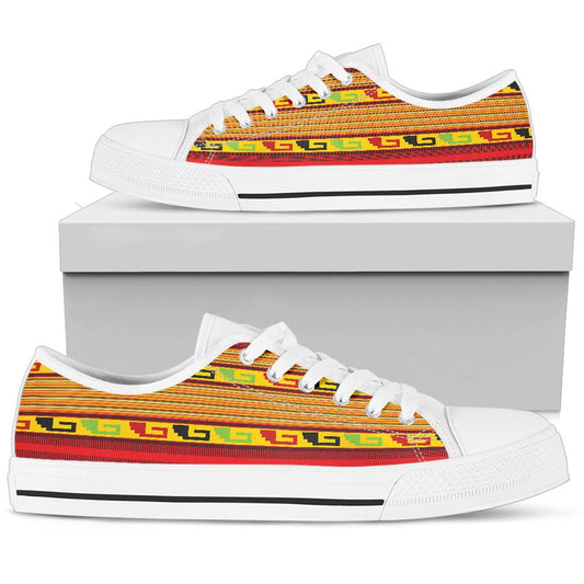 Mexican Blanket OrnaWoment Print Pattern Women Low Top Shoes