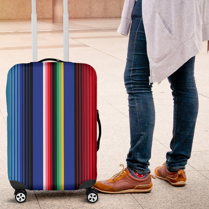 Mexican Blanket Stripe Print Pattern Luggage Cover Protector