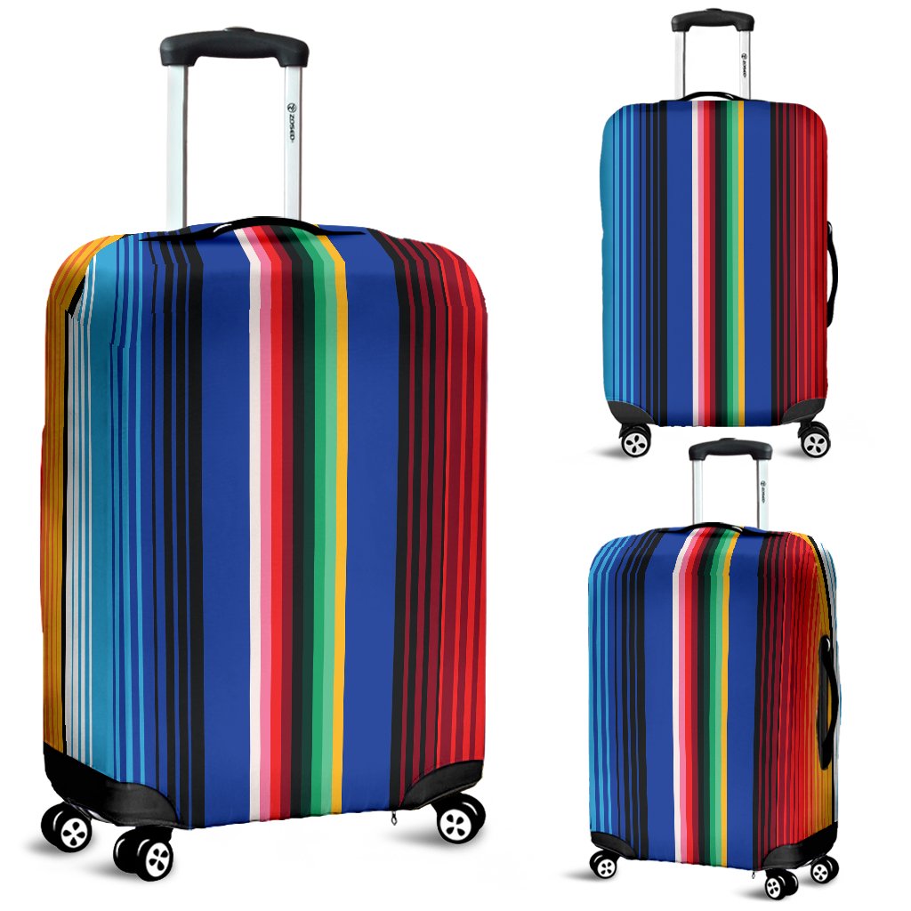 Mexican Blanket Stripe Print Pattern Luggage Cover Protector