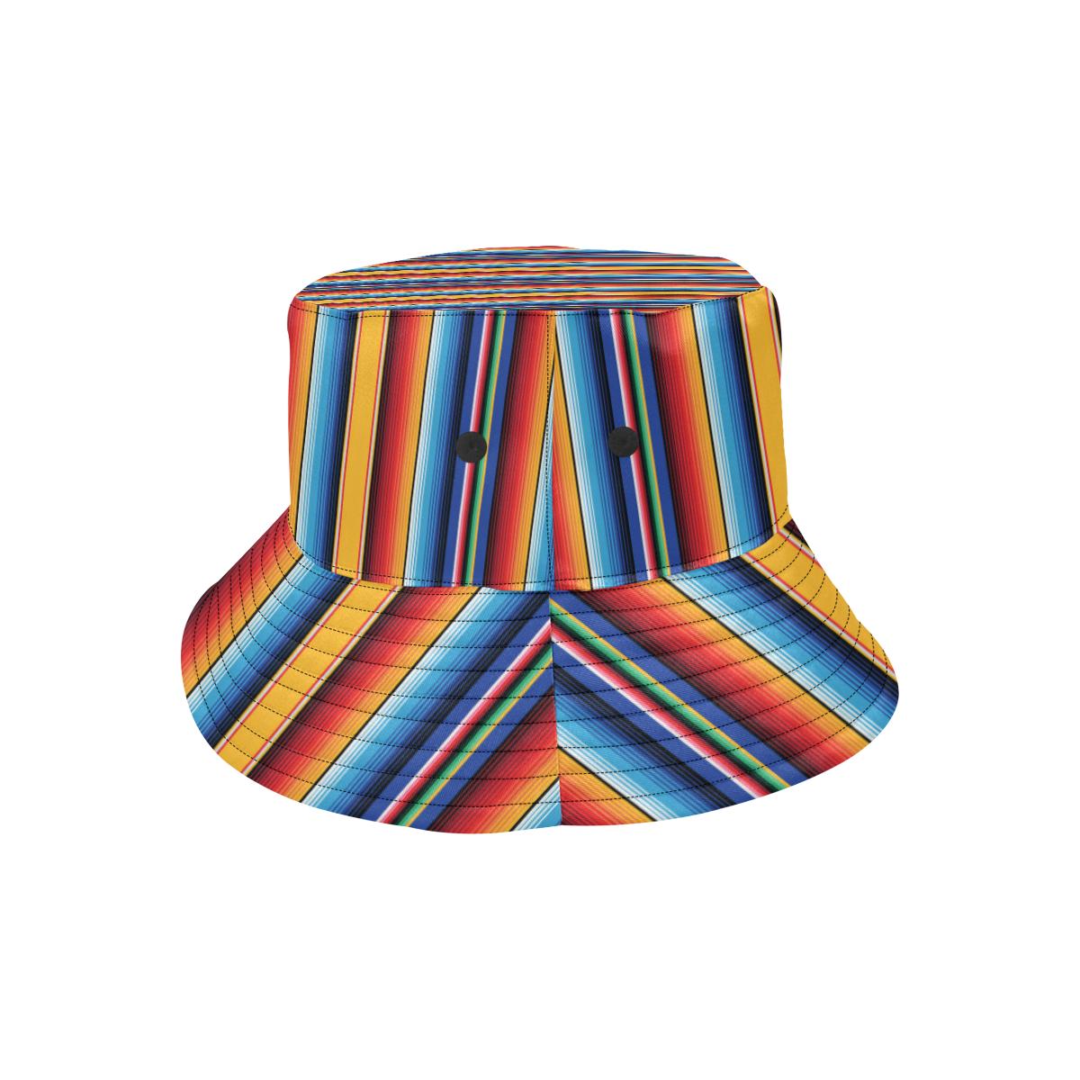 Mexican Blanket Stripe Print Pattern Unisex Bucket Hat