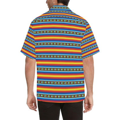 Mexican Blanket ZigZag Print Pattern Men Aloha Hawaiian Shirt