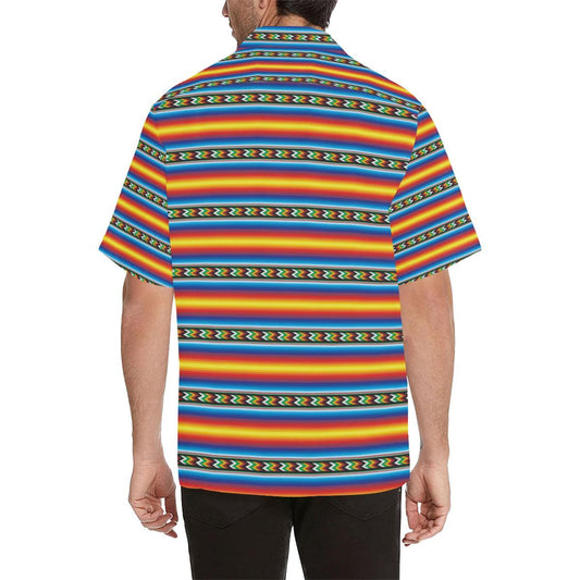Mexican Blanket ZigZag Print Pattern Men Aloha Hawaiian Shirt