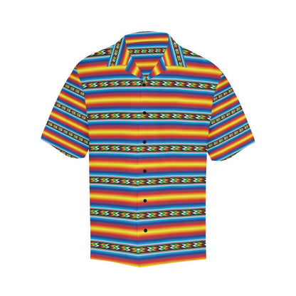Mexican Blanket ZigZag Print Pattern Men Aloha Hawaiian Shirt