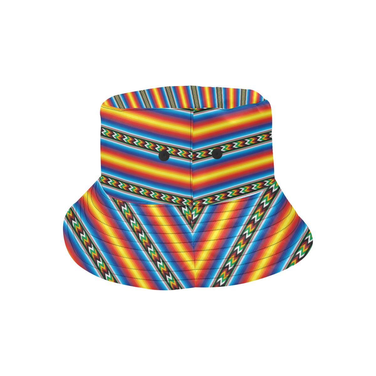 Mexican Blanket ZigZag Print Pattern Unisex Bucket Hat